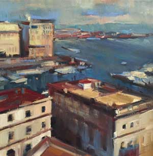 image of Napoli Rain, a painting by Patti McNutt