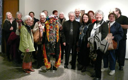 Florence group with collector Mary Johnston (front row, third from left) and lecturer Candice Goucher (fourth from left)
