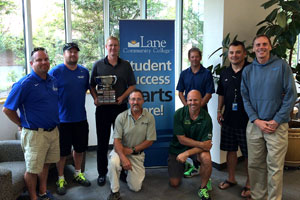 photo of LCC Coaching Staff win Director's Cup, 2014