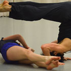 Dancers rehearse Sarah Nemecek's piece "Confluence"
