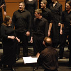 The Lane Chamber Choir performs under the direction of Matthew Svoboda