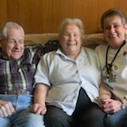 Senior Companion Barbara (R) with clients