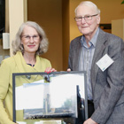 President Mary Spilde with Doug McKay