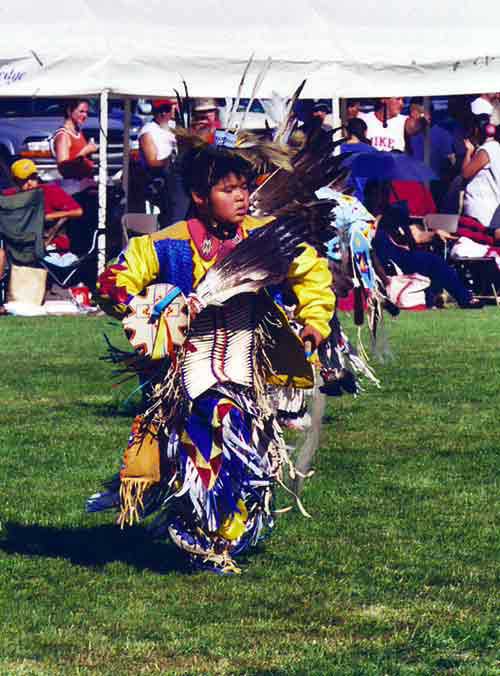 Young Native American dancer