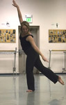 photo of Dance Instructor Sarah Namacek teaching dance