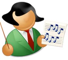 Music conductor icon