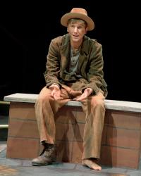 theatre students performing in production