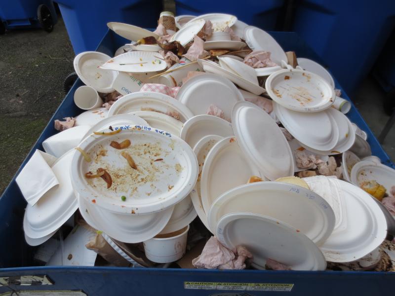 sorted compostables