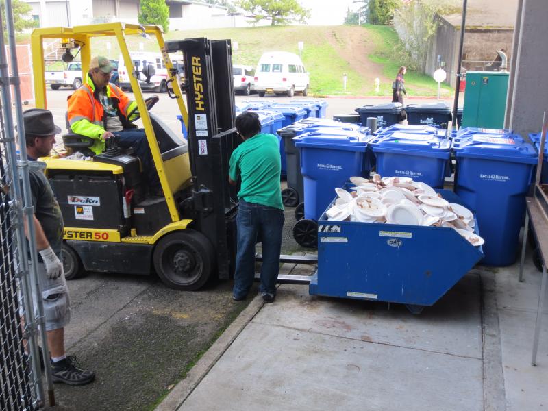 Attaching compost