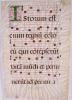 Choir Book Manuscript Front (recto) side - Ink on vellum this piece is 22.5 x 34 inches