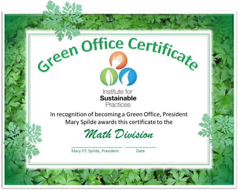 Green Office Certificate