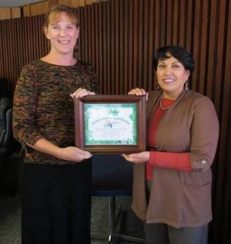 Office of the President staff receiving Green Office Certificate Office of the President staff receiving Green Office Certificate