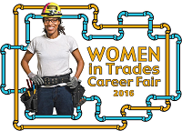 Women in Trades Career Fair logo
